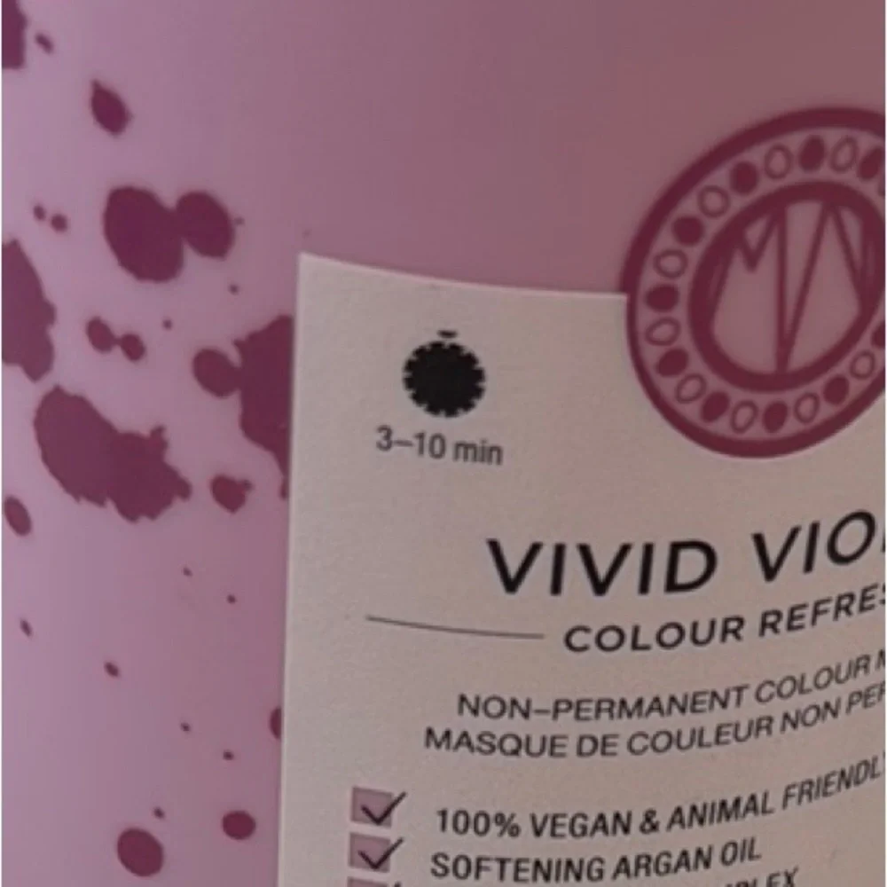 Maria Nila Stockholm, Vivid Violet & White Mix Color Refresh Hair Care Set, USED